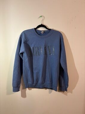 Nirvana brand graphic pullover sweatshirt Gildan heavy blend men's size small